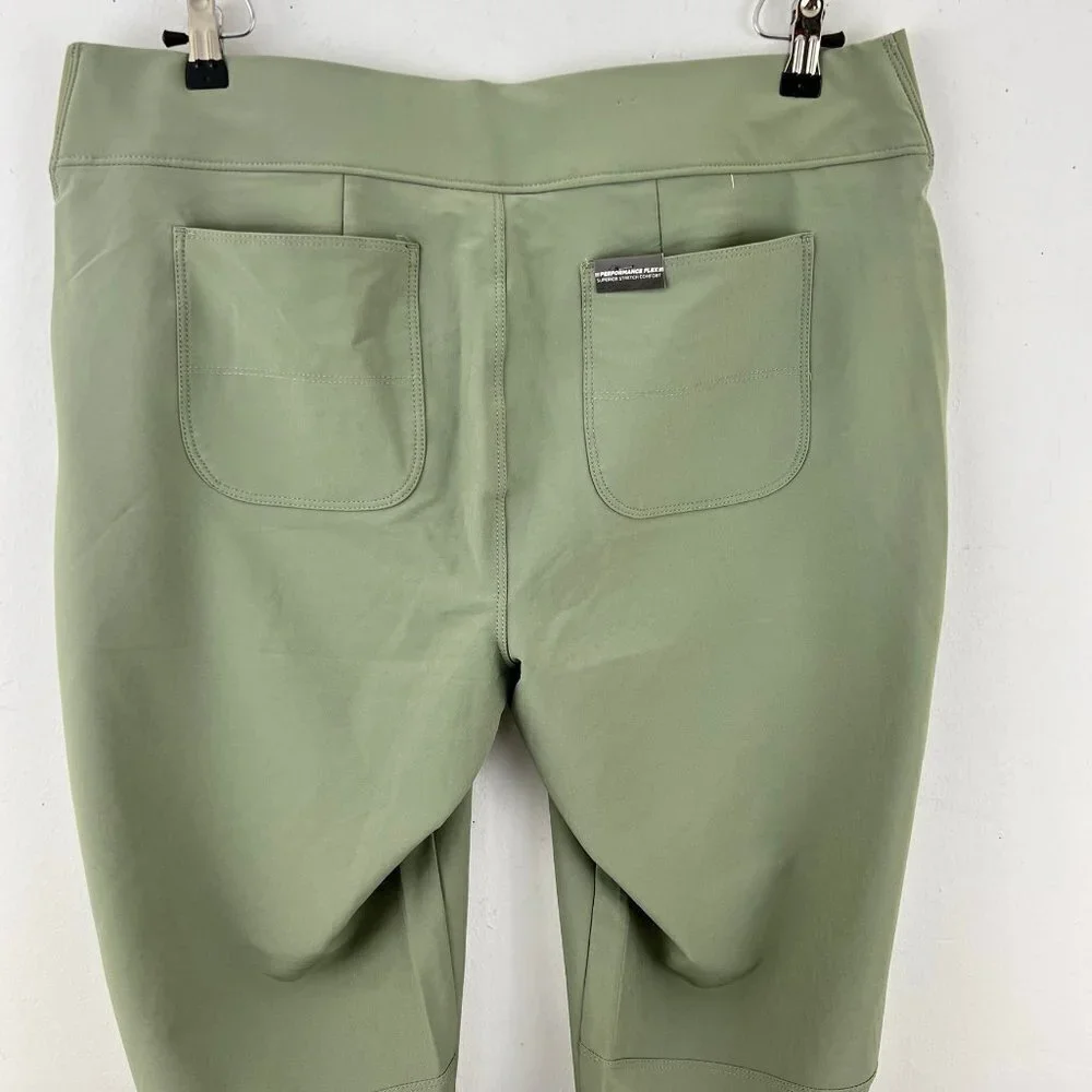 Weatherproof Vintage Womens Olivine Stretch Performance Flex Waist Pants Size XL - Picture 5 of 9
